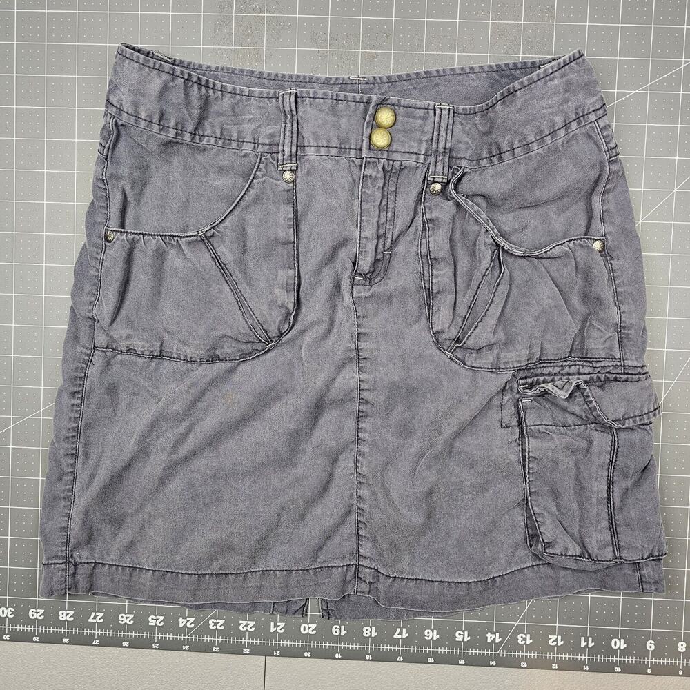 Athleta Skort Womens 6-8 Gray Cargo Activewear Athleasure Golf Outdoors Tennis